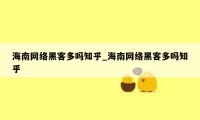 海南网络黑客多吗知乎_海南网络黑客多吗知乎