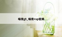 暗夜gt_暗夜+sp官网