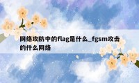 网络攻防中的flag是什么_fgsm攻击的什么网络