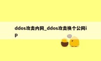 ddos攻击内网_ddos攻击换个公网ip