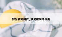 梦见被网网住_梦见被网络攻击