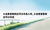 小说黑客断网还可以攻击人吗_小说黑客断网还可以攻击