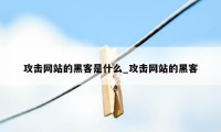 攻击网站的黑客是什么_攻击网站的黑客