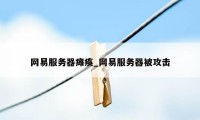 网易服务器瘫痪_网易服务器被攻击