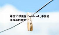 中国13岁黑客 facebook_中国的未成年的黑客