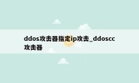 ddos攻击器指定ip攻击_ddoscc攻击器