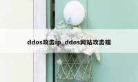 ddos攻击ip_ddos网站攻击端