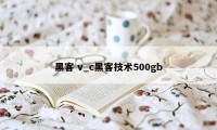 黑客 v_c黑客技术500gb